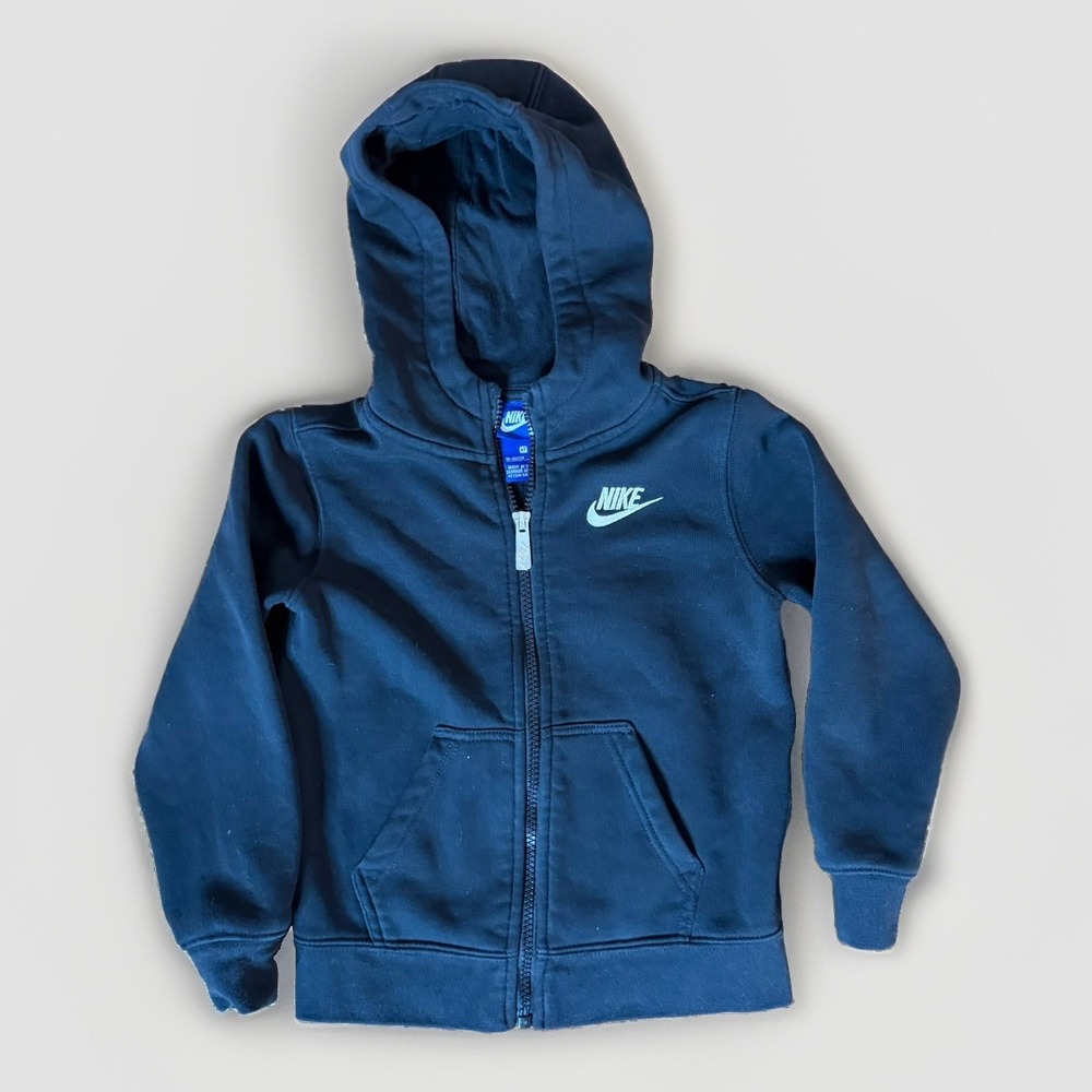 Nike Sportswear Club Fleece Kids' Full-Zip Hoodie in black Size 4T